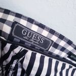 Guess  White and Black Gingham Low Rise Skinny Photo 6