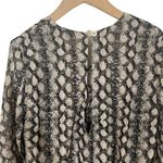 Show Me Your Mumu Tillie Tie Lace Up Romper in Snake Print Size Small Photo 4