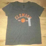 NWOT National Collegian ‘Clemson’ Tshirt unisex size M Gray Size M Photo 4