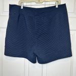 GapFit XL Navy Blue Ribbed Knit Drawstring Waist Athletic Shorts Size 1X Photo 2