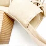 Madden Girl G-Race Nude Ankle Tie Lace Up Block Heels, Size 10 Photo 3