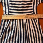 Altar'd State Altar'd State Striped Fit and Flare Navy Dress Casual Dress Dress Small Photo 6