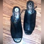 Calvin Klein Women's Black Mules nwt spring logo classic 7 boho formal party Photo 0
