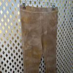 Wild Fable waffle knit thermal tan tortoise flared pants size M Photo 3