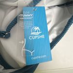 Cupshe  Women's Blue One Piece Swimsuit V-Neck Cross-Back Size S Photo 9