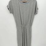 Banana Republic Factory Dress Women XS PETITE NWT Grey Knit Midi T Photo 10