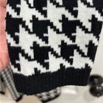 kim rogers  Black and White Houndstooth Open Front Cardigan, NWT, Small Photo 3