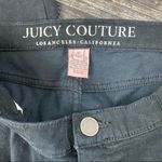 Juicy Couture Black Velvet Velour High Rise Waist Skinny Trouser Pants 10 Photo 3