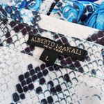 Alberto Makali Large  Paisley Animal Print Button Down Shirt Women’s Long Sleeve Photo 2