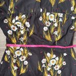 BORGO DE NOR DRESS ALBA BLACK FLORAL PRINT CREPE Size M Photo 11