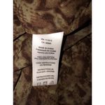 Michael Kors Caftan Top Tunic Size S/M Reptile Sheer Green Swim Cover Brown Ties Photo 8