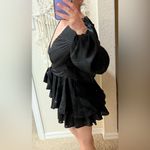 Saints + Secrets  Black Ruffle Romper in EUC size XS Photo 1