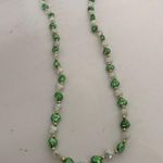St Patrick's Day Beaded Necklace Hearts Parade Green Photo 4