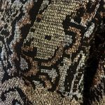 Vtg 80s sparkly geometric oversized sweater Black Size L Photo 8