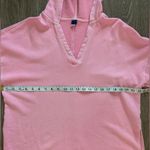 Old Navy  Sporty Neon Pink Hooded V-Neck‎ Sweatshirt Size Small Photo 6