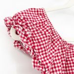 Brandy Melville John Galt Womens Farmer Summer Chic Vacation Gingham Crop Top Photo 1