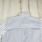 Madewell Women Blue/White Striped Long Sleeve Regular Fit Button Down Shirt XS Photo 8