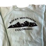 Rocky Mountain  Colorado Earthlings for the Future Blue Crewneck Sweatshirt Photo 84