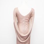 Betsy and Adam  - Petite "Gracie" Galaxy Knit Glitter Draped Gown Photo 10