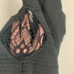 Dainty Hooligan  women's medium black lace cutout bandaid body con dress goth pun Photo 7