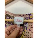 Parker  Silk Pink Metallic Dolman Sleeves Blouse Small‎ Photo 5