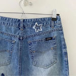 Squeeze Stephen Hardy Vintage 90s Patchwork Denim Pencil Skirt Size 1/2 Photo 7