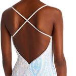 AQUA x Bloomingdale’s Filigree Sequin Gown in White Size 4 New w/Tag Retail $338 Photo 4