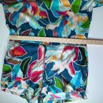 La Blanca Floral Romper Medium Cover Up Resort Colorful Tropical Lightweight Photo 14