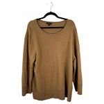 J.Crew Wool Cashmere Oversized Crewneck Sweater Beige BB407 Women's Size XL Photo 5