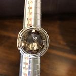 Sterling Silver Faceted Smokey Quartz and  Vintage Cocktail Ring Size 6 Photo 7