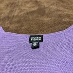 Eileen Fisher Sleeveless Tank Top Purple Italian Yarn Knit Linen Cotton Blend M Photo 6