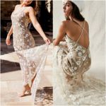 Elliatt Retusa Embellished Mesh Gown XS New with Tag with Sheer Panel Prom Bride Photo 6