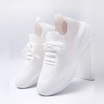 Unisex Breathable Lightweight Running Shoes Outdoor Athletic Walking White Size 10 Photo 1
