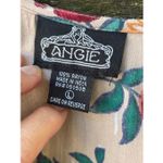 Angie  size L silky floral print open cardigan Photo 1