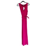 NWT BB Dakota by Steve Madden Sleeveless Belted Jumpsuit RASPBERRY Red Size XL Photo 2