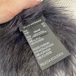 Club Monaco Faux Fur Pull Through Scarf Black Collar Stole Photo 3