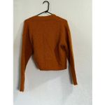 COS  Ballet Wrap Orange pumpkin V Neck Tie Front Wool and Alpaca Sweater Size XS Photo 3