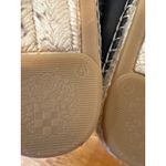 Vince Camuto  Black Leather Espadrille Flats Slip On Shoes Womens Size 9.5 Photo 4