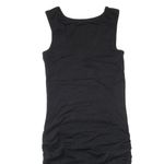 James Perse NWT Open Back Skinny Sheath in Black Ruched Tank Dress 0 / XS Photo 5