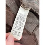 cropped blazer plaid ruffle hem Y2k brown blue Size M Photo 10