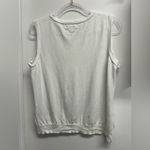 Calvin Klein  Women's White Sleeveless Lightweight Sweater Photo 1