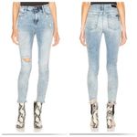 RTA Madrid Skinny Distressed Jeans In Midtown Blue Womens Size 26 Photo 1