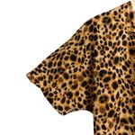 Babaton Aritzia Wallace Short Sleeve Wrap Dress V-neck Animal Print Size Small Photo 2