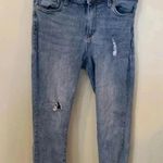 sts blue  Women’s Size 31 / 12 Distressed Blue Grunge Thrashed Cropped Jeans Photo 0