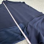 Eileen Fisher  Washable Silk Seam Panel Detail Mini Dress Navy Blue Size L Photo 6