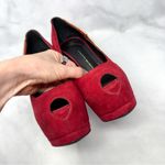 Giuseppe Zanotti  Sharon Rhinestone Lightning Bolt Suede Platform Heels Red 38 Photo 5