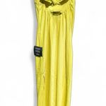 Lulus Certainly Glorious Chartreuse Satin Backless Midi Slip Dress NWT Photo 9