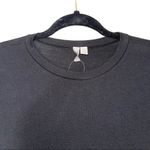 ASOS NWT Black Pleated Long Sleeve Crew Neck Mini Shift Dress Photo 1