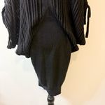 All Saints Zuri Black Metallic Mini Dress Size Small Photo 7