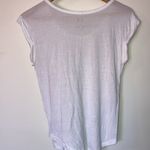 Armani Exchange White Dot Print Scoop Neck Cap Sleeve Tee Shirt Size‎ XS Photo 5